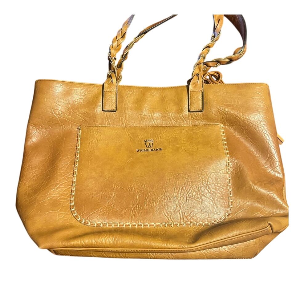 Weimeibaige Bag Purse tan leather women’s tote classic very large stylish